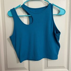 Blue Sleeveless Women's Top
